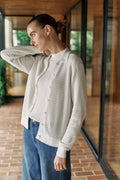 Cotton Cashmere Cable Cardigan