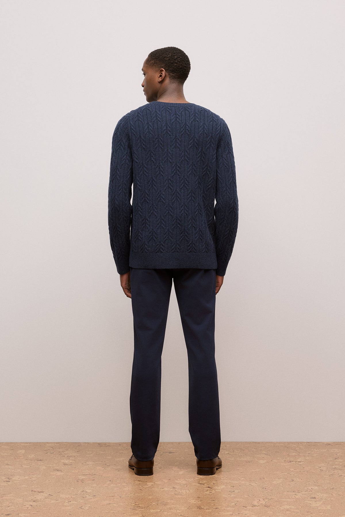 Merino Cable Knit Crew