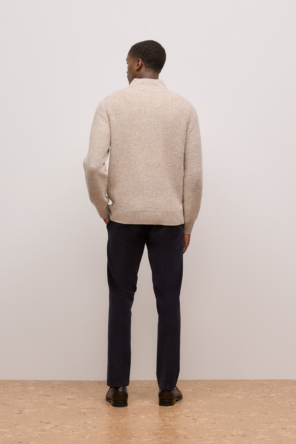 Merino Nep Half Zip Pullover