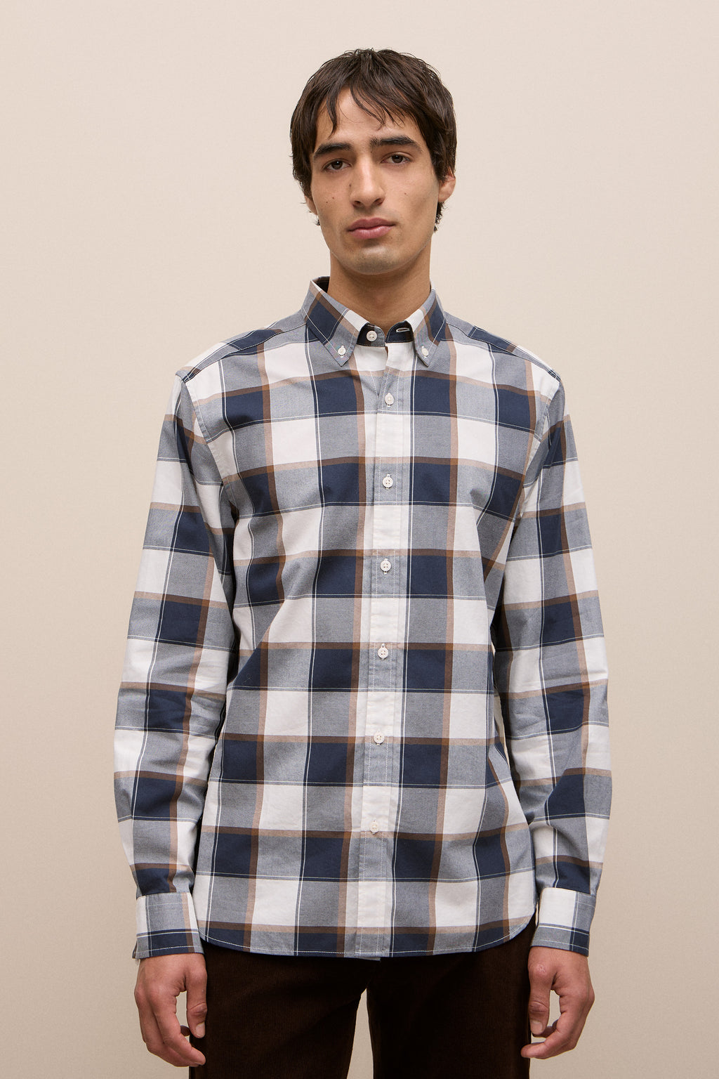 Regular Fit Brushed Check Shirt
