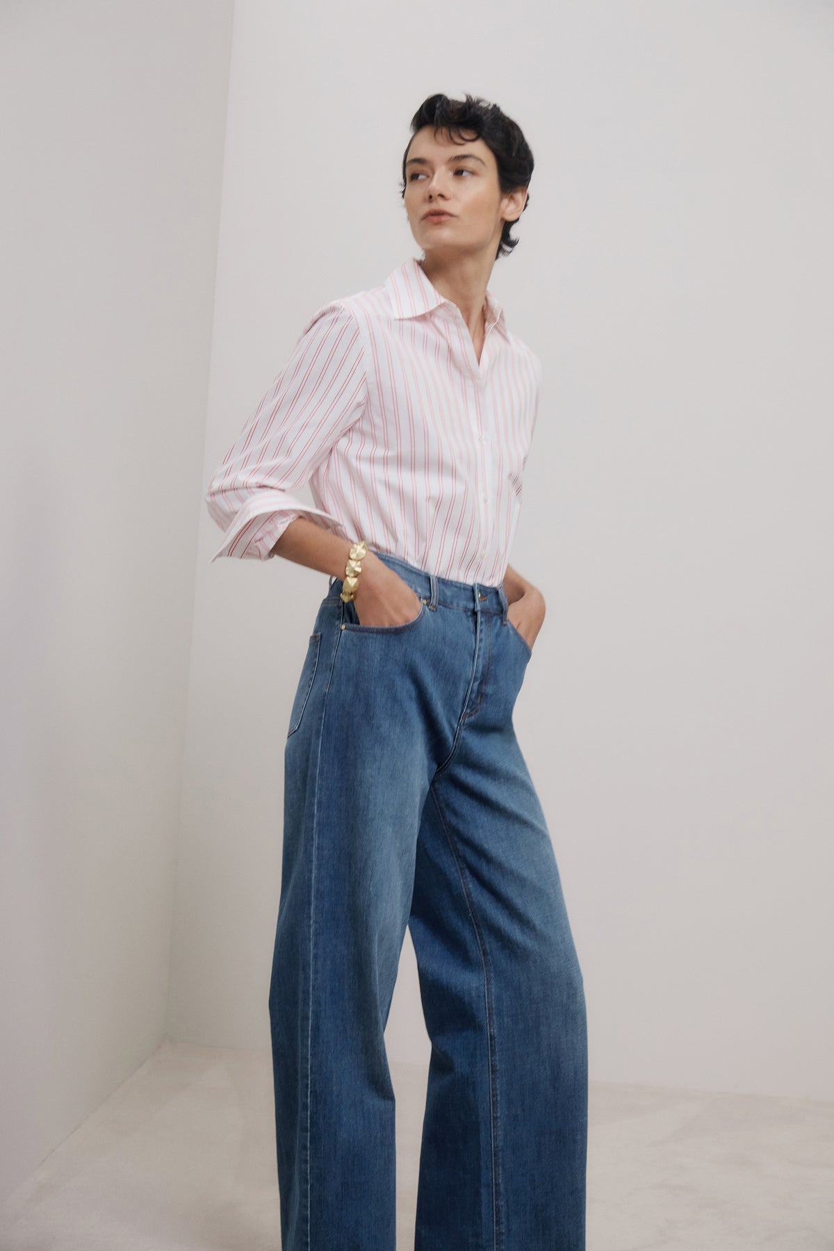 Poplin Twin Stripe Shirt