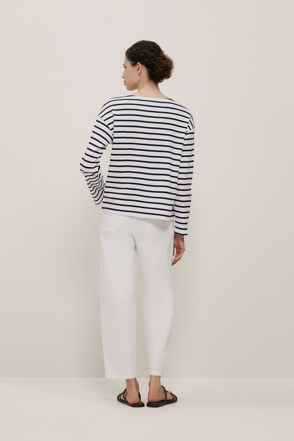 Australian Cotton Breton Stripe Long Sleeve T-Shirt