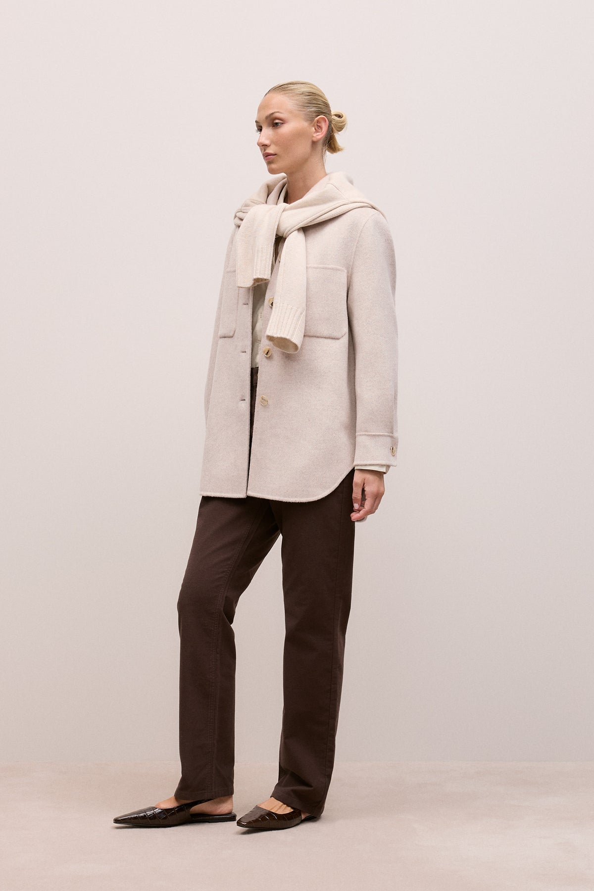 Brushed Wool Shacket