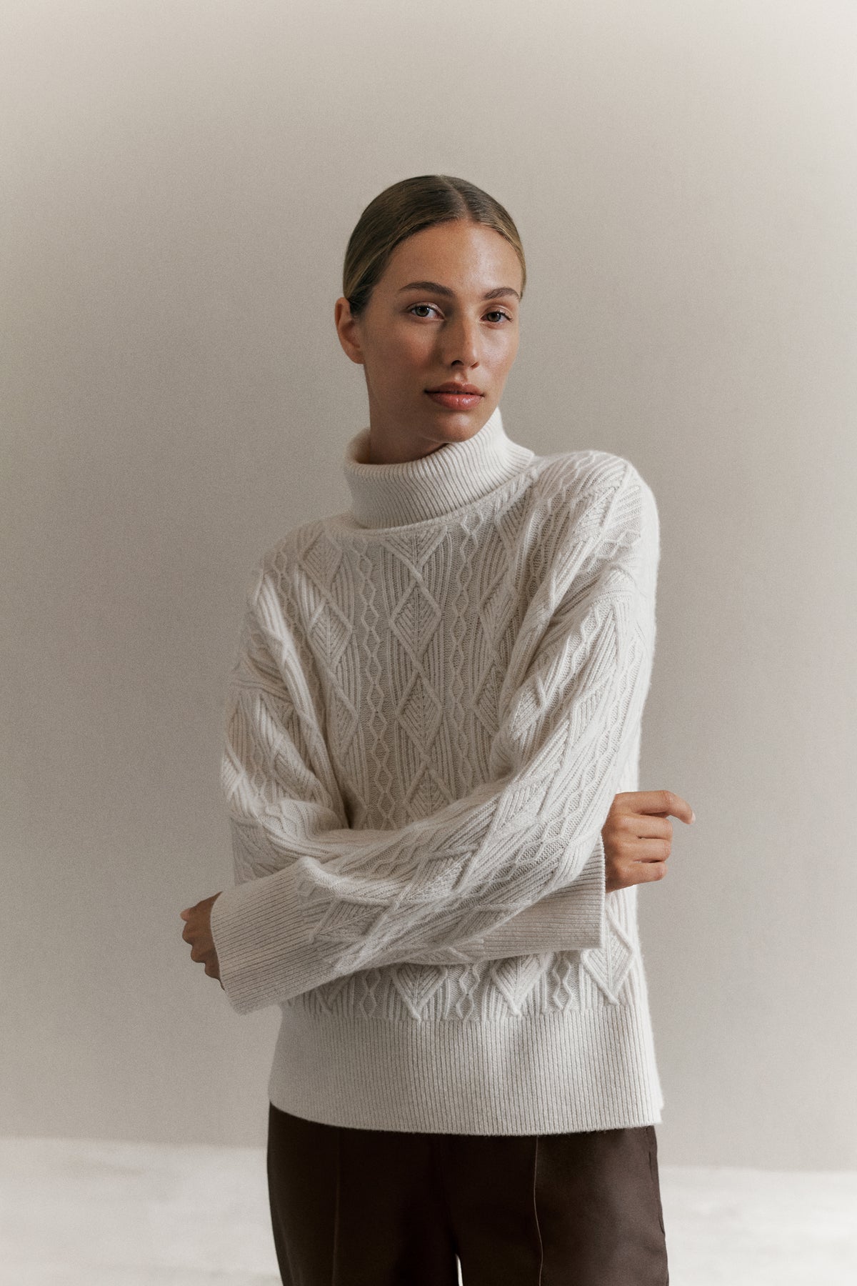Merino Cable Rollneck