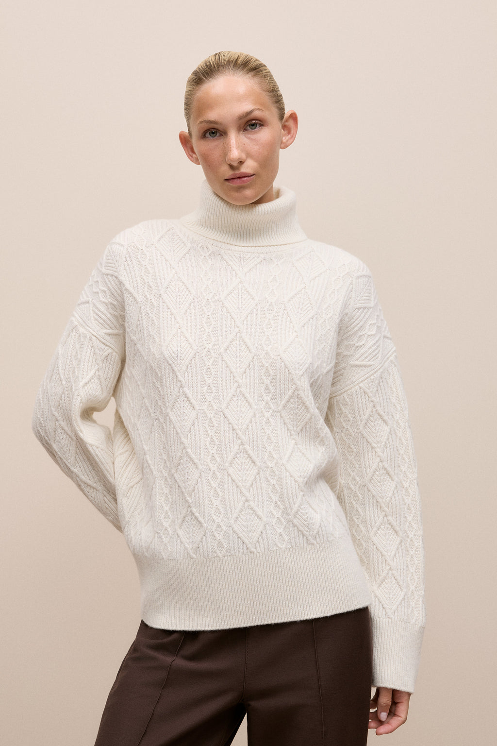 Merino Cable Rollneck
