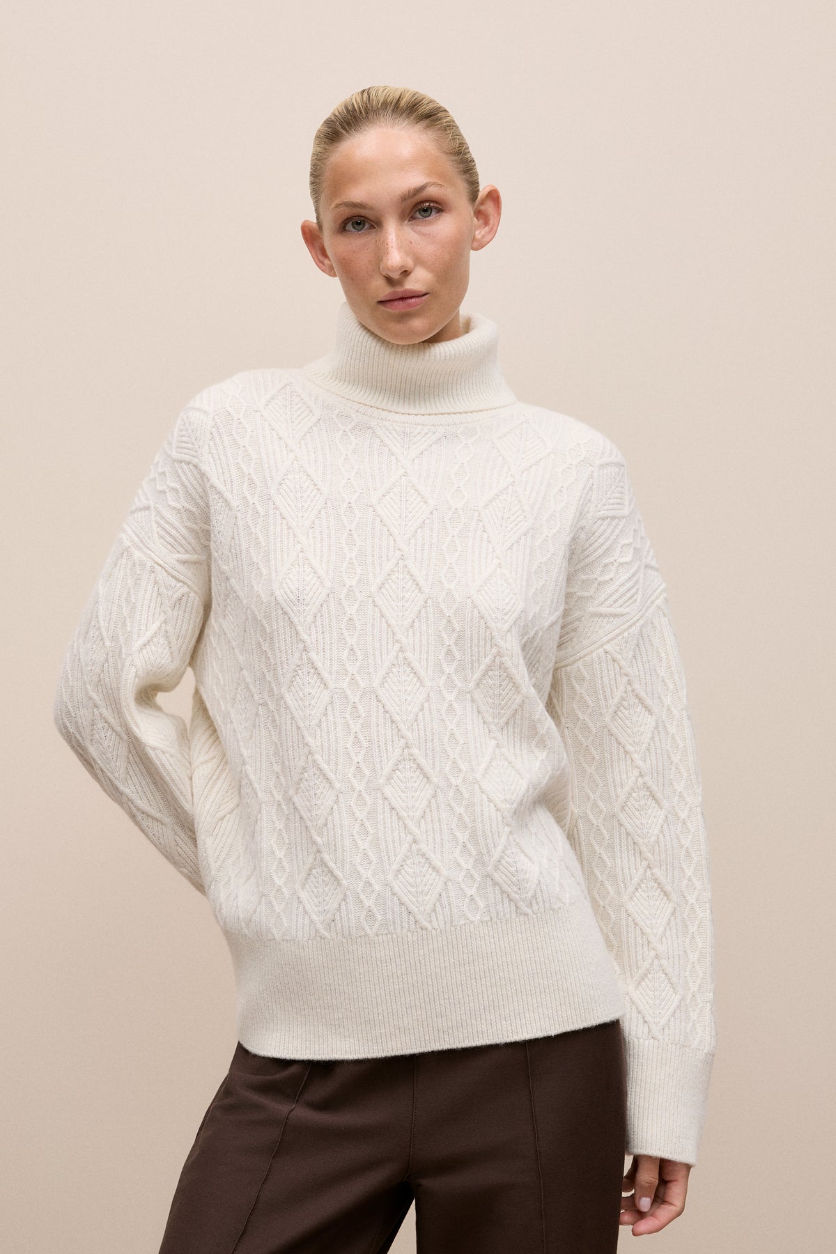 Merino Cable Rollneck