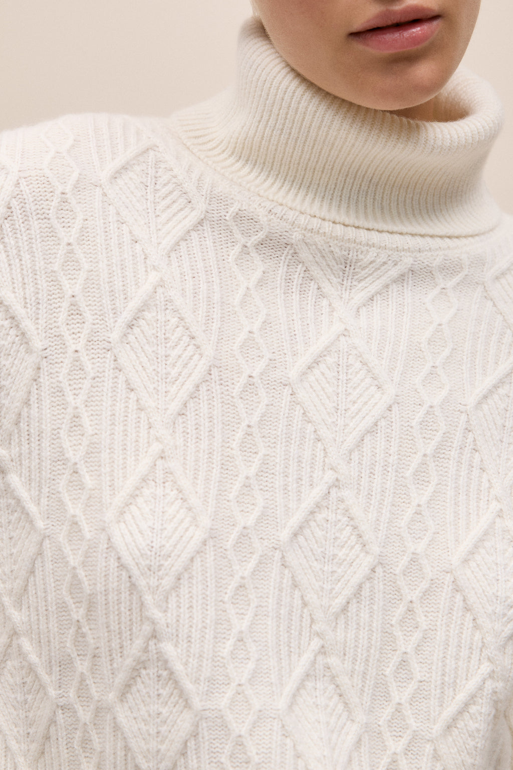 Merino Cable Rollneck