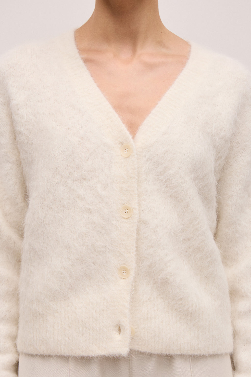 Brushed Alpaca Cardigan