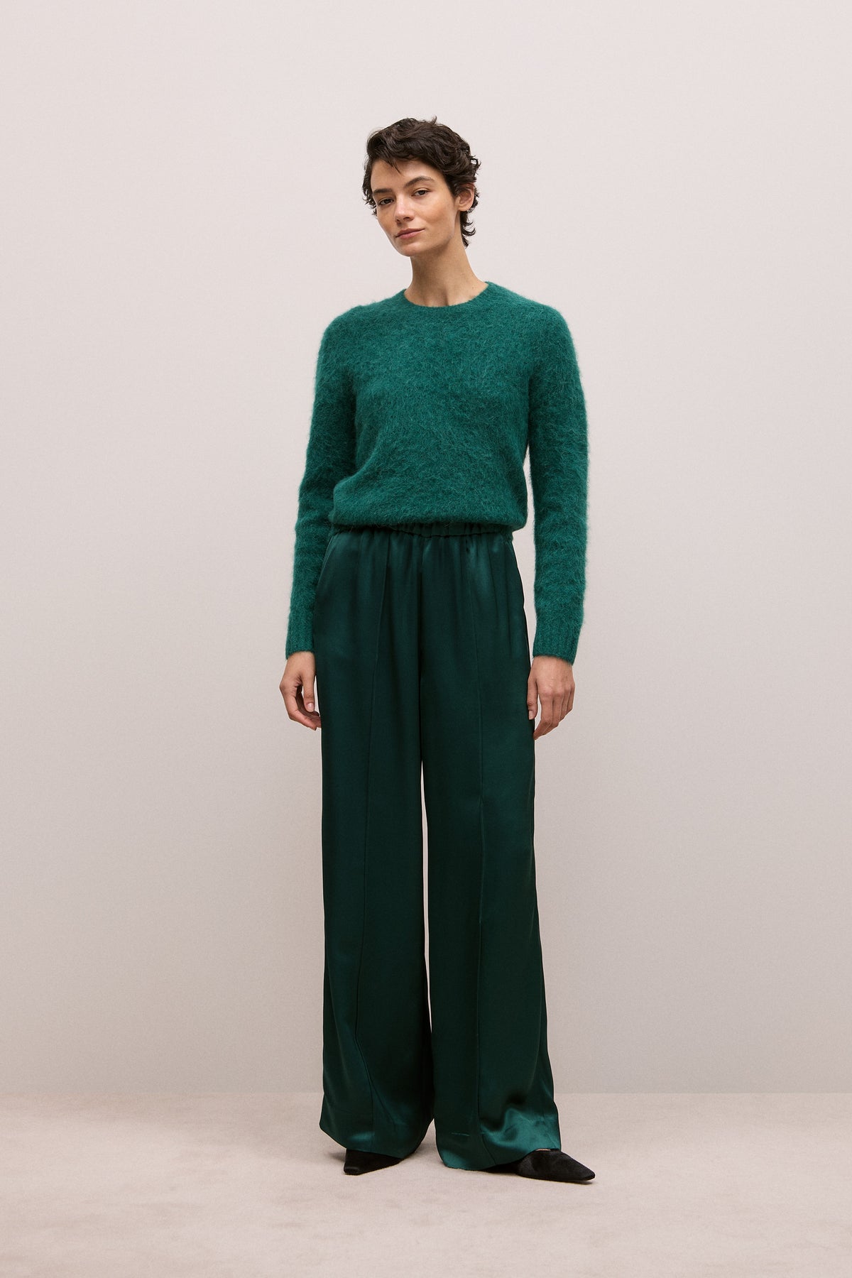 Brushed Alpaca Pullover