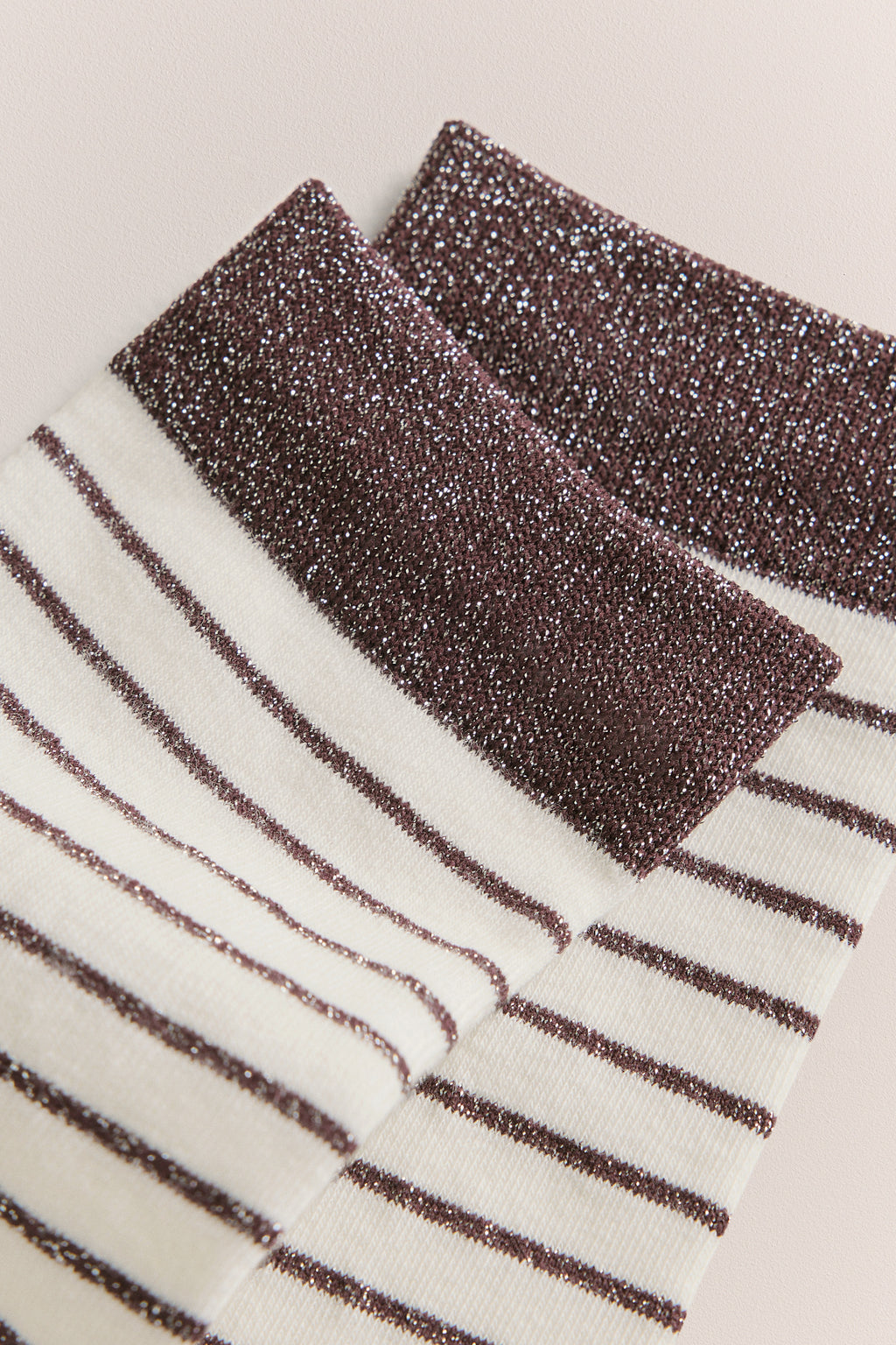 Metallic Stripe Sock