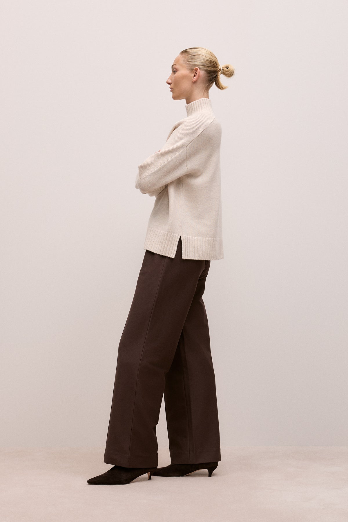 Merino Funnel Neck Pullover