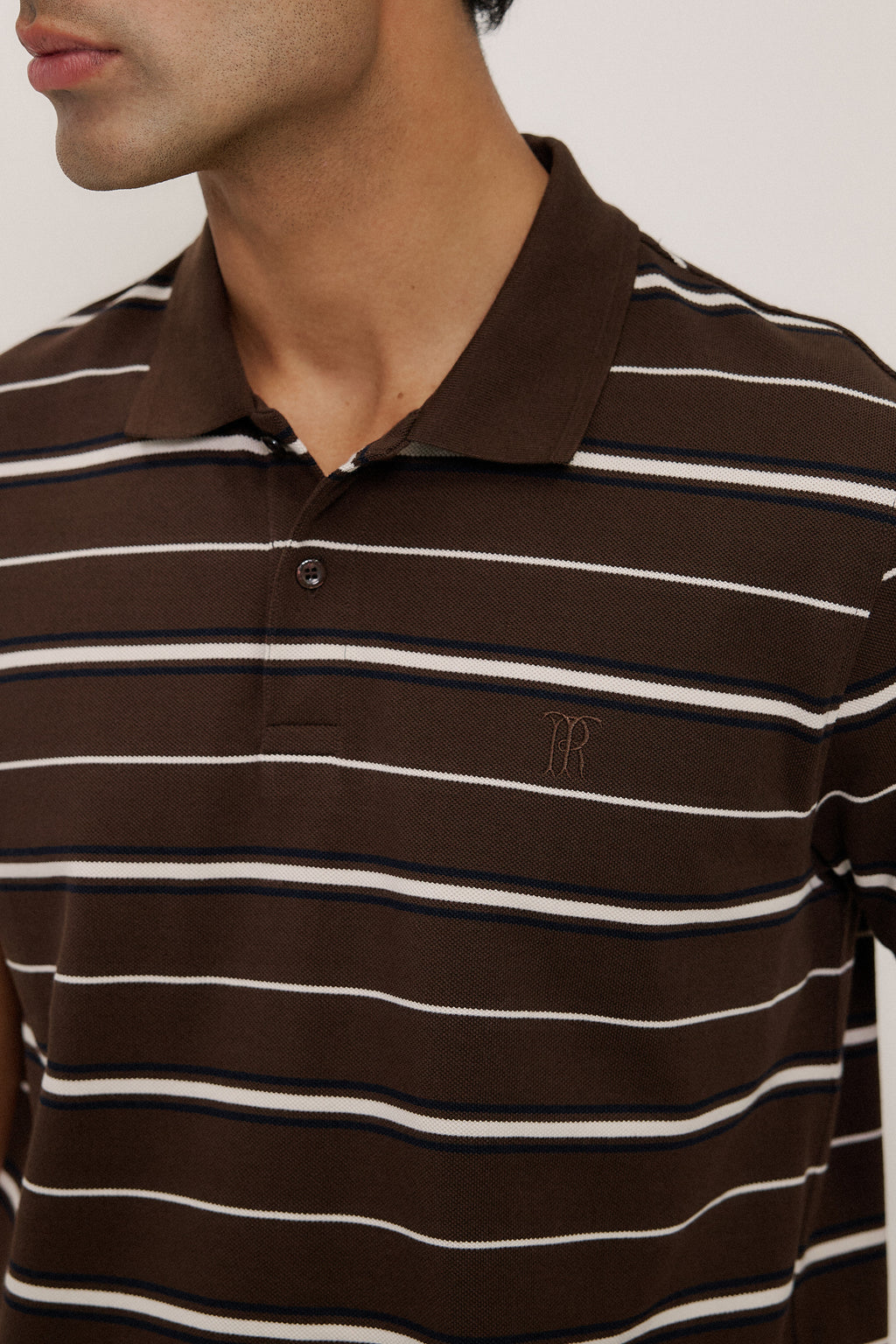 Australian Cotton Pique Stripe Polo
