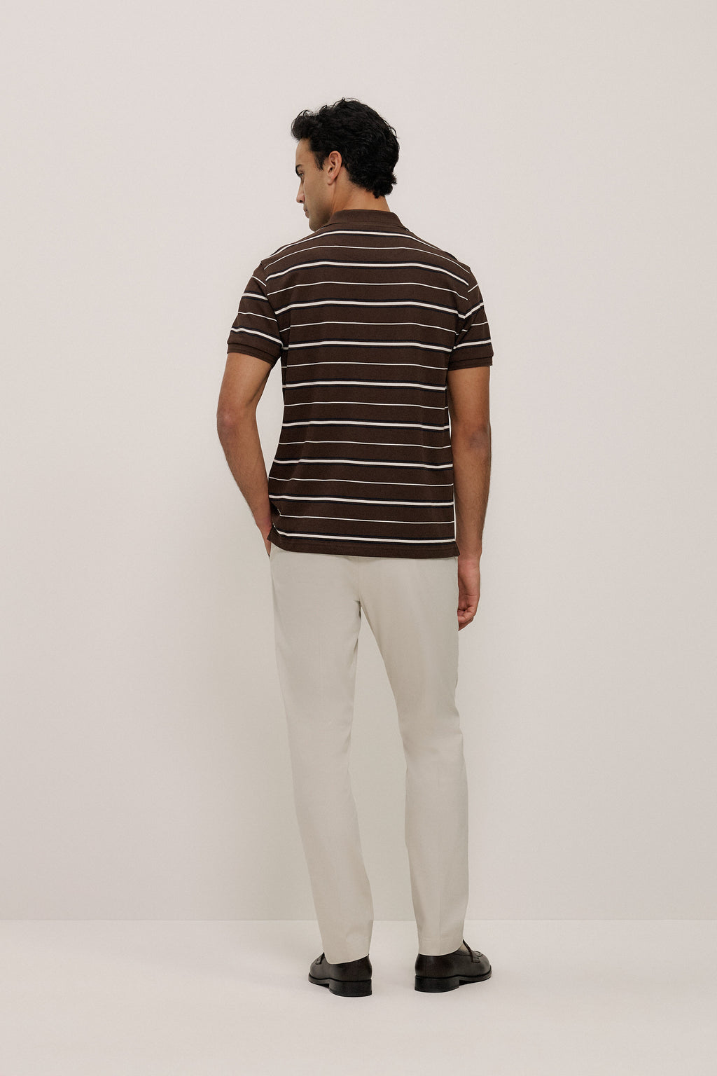 Australian Cotton Pique Stripe Polo