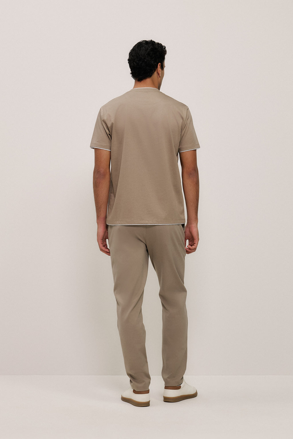 Mercerised Cotton Layered T-Shirt