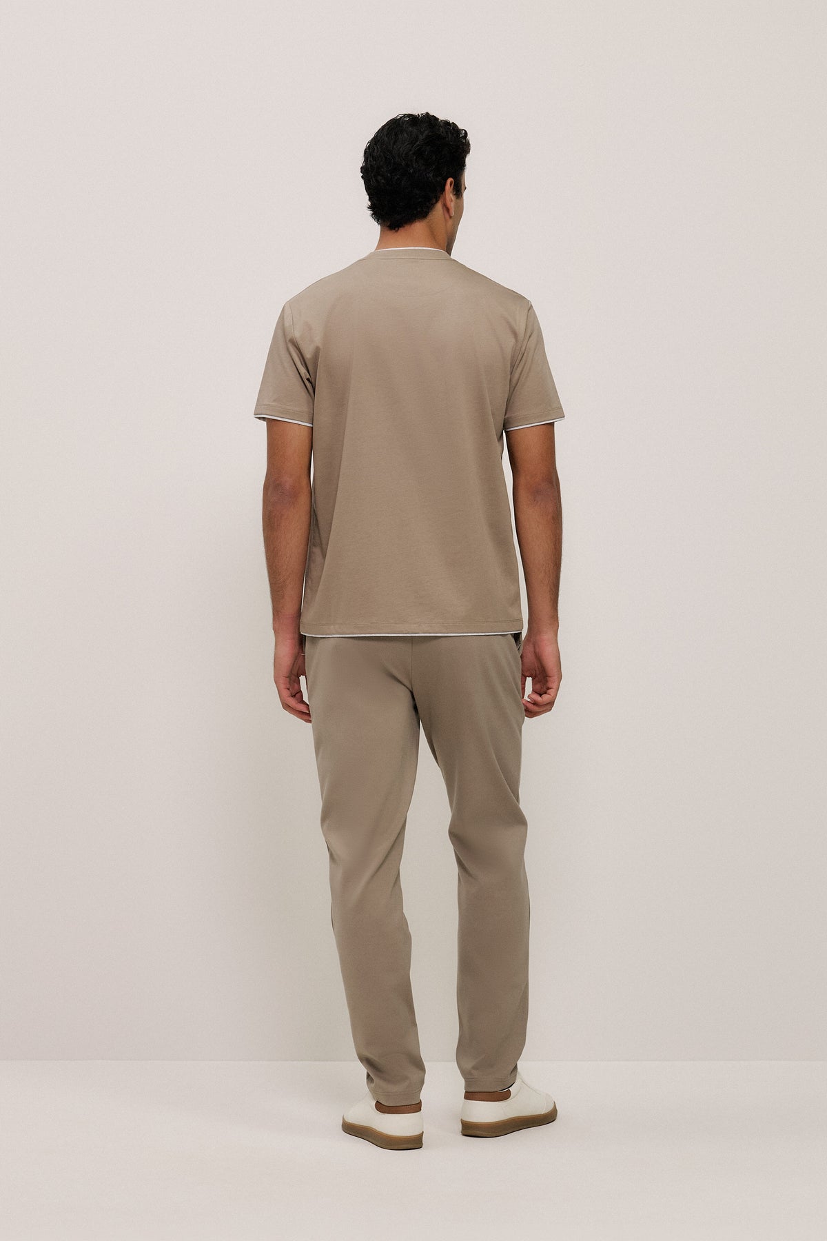 Mercerised Cotton Layered T-Shirt