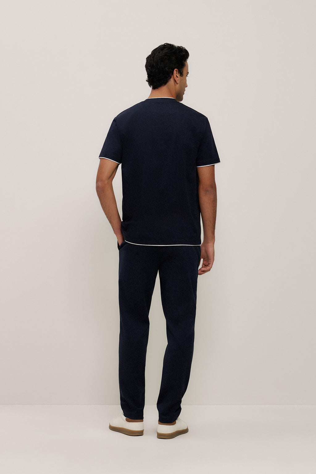 Mercerised Cotton Layered T-Shirt