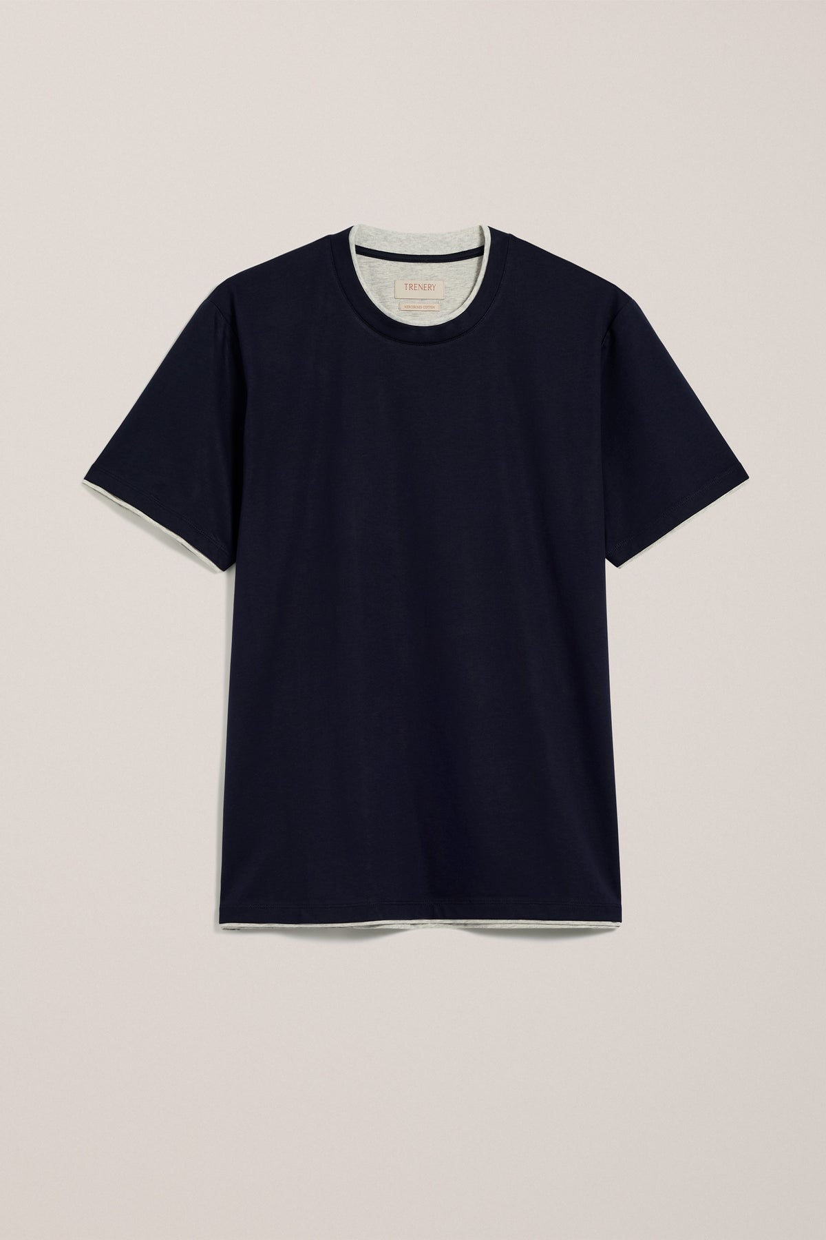 Mercerised Cotton Layered T-Shirt