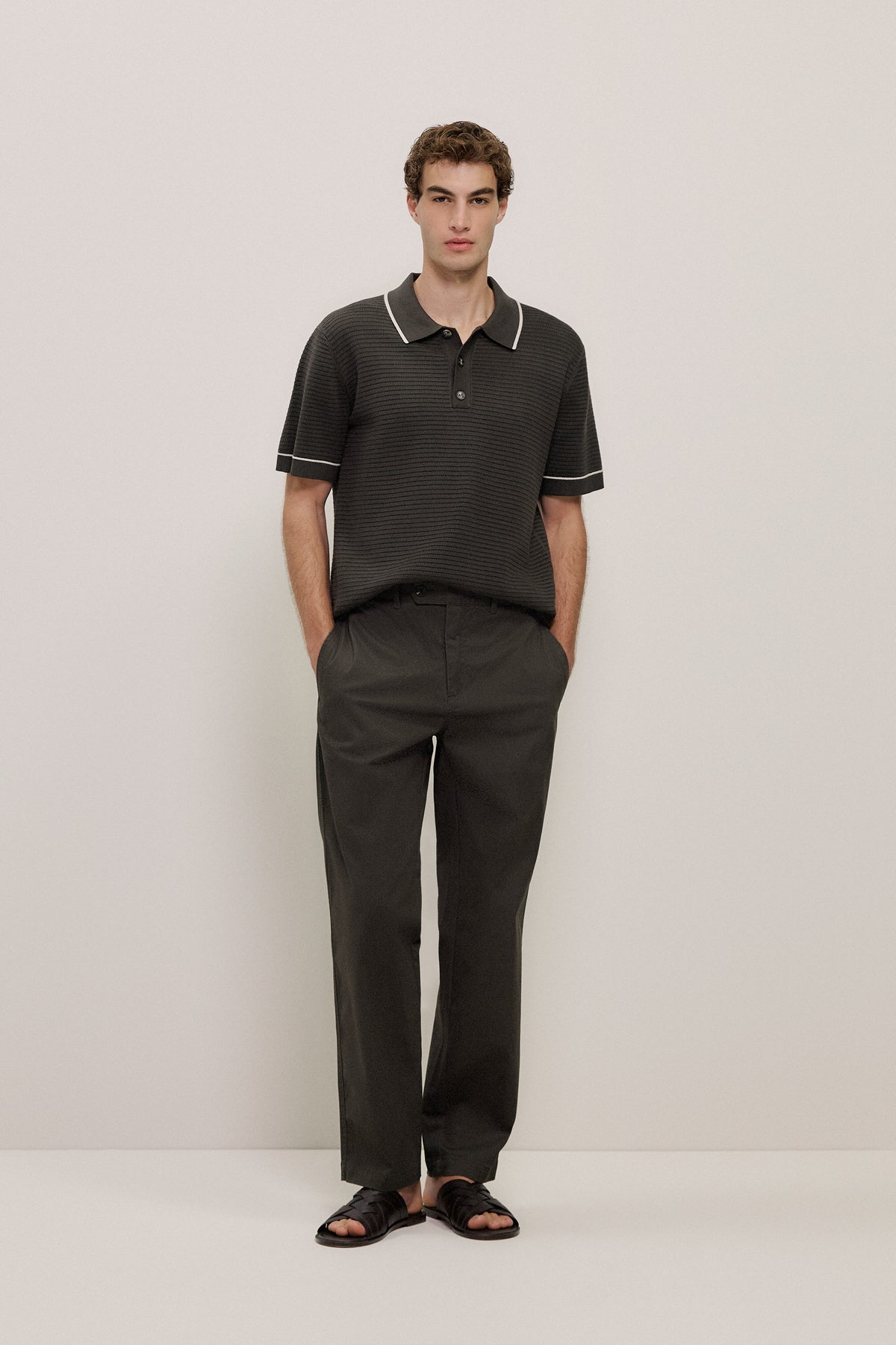 Cotton Twill Tailored Pant