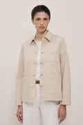 Garment Dyed Denim Pocket Detail Jacket