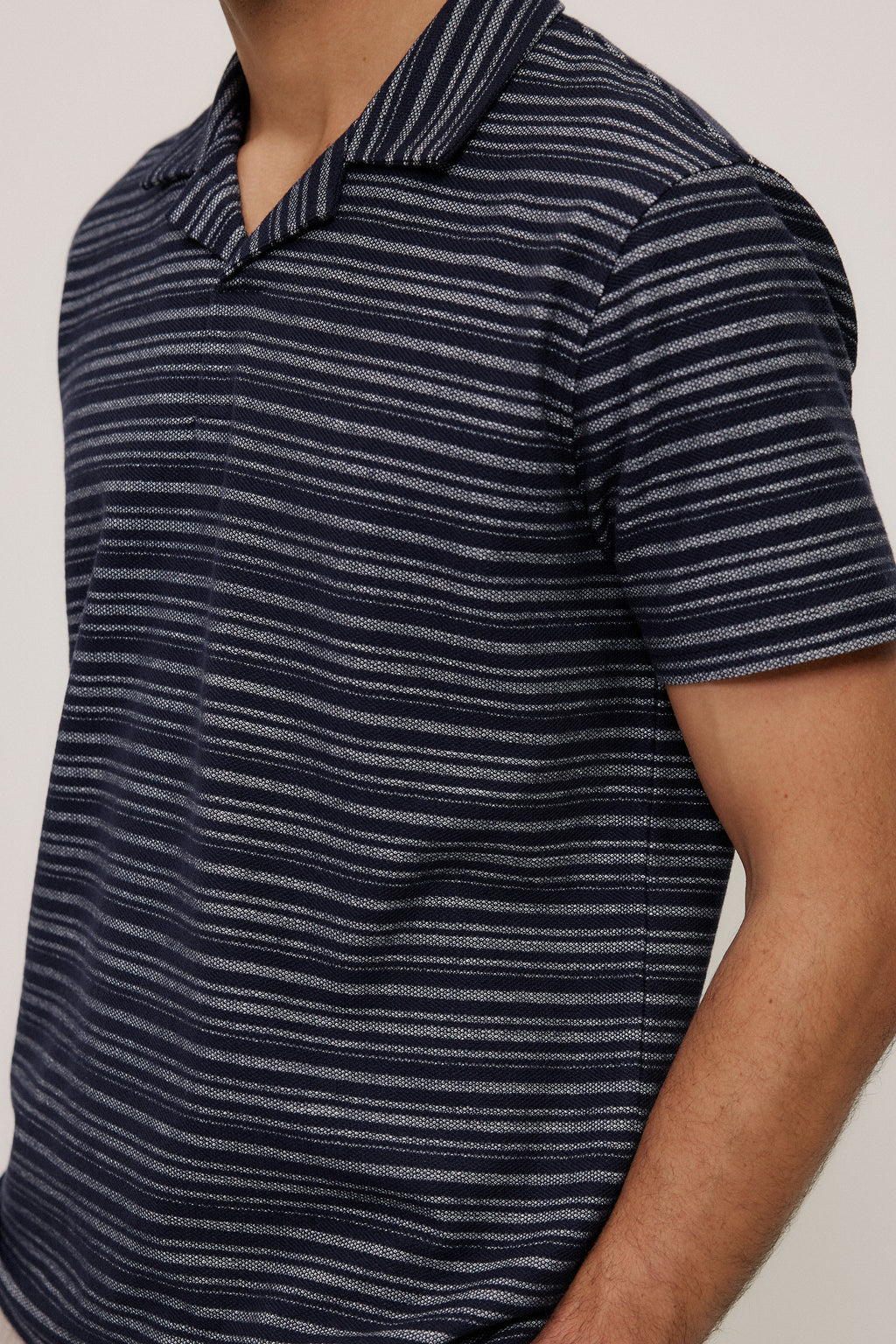 Jacquard Stripe Polo