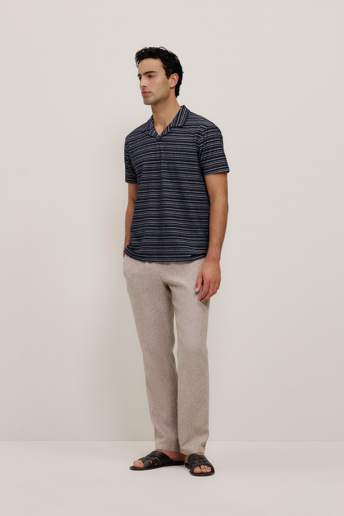 Jacquard Stripe Polo