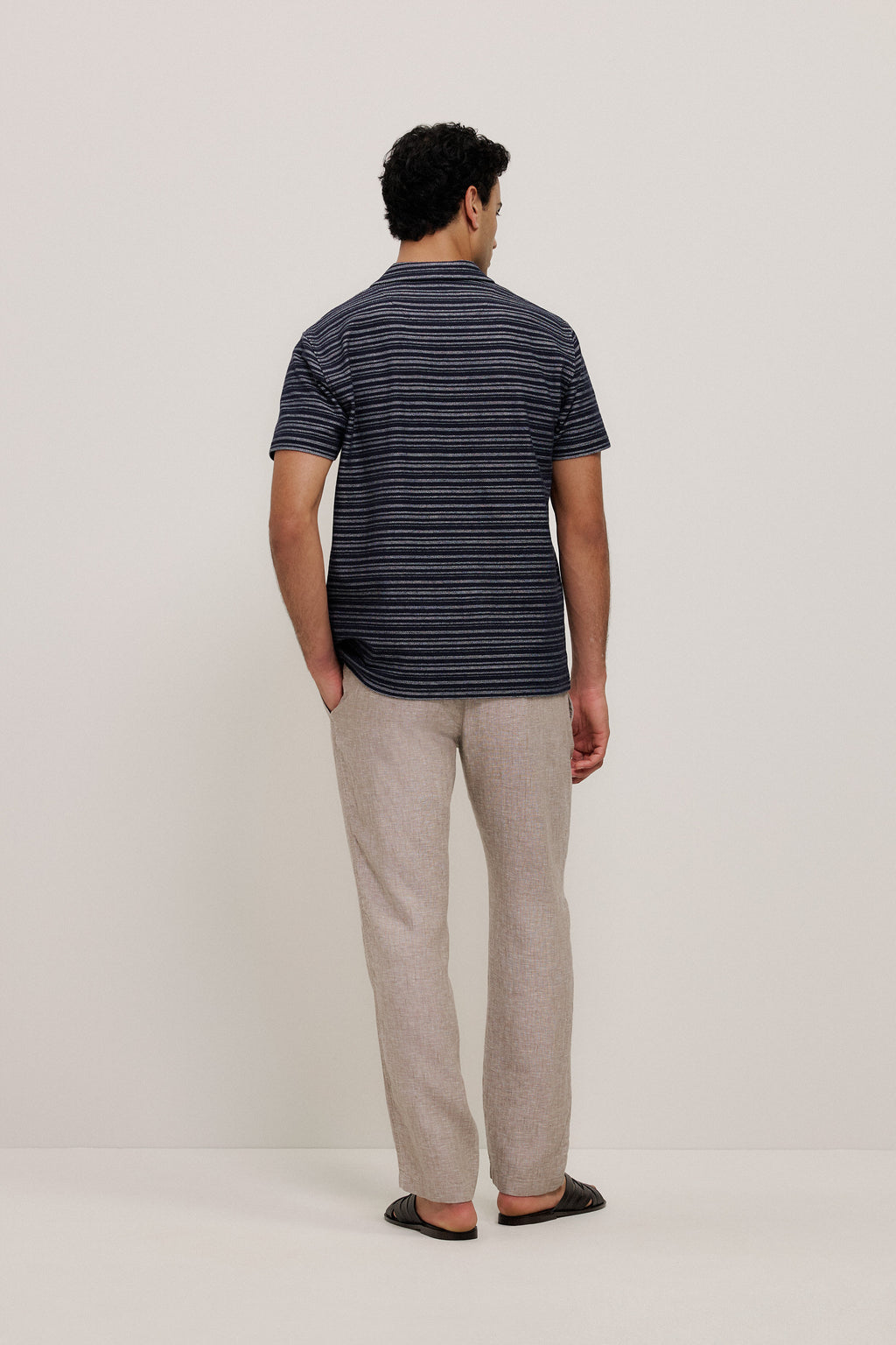 Jacquard Stripe Polo