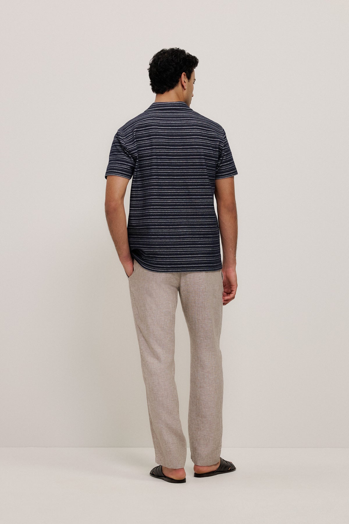 Jacquard Stripe Polo