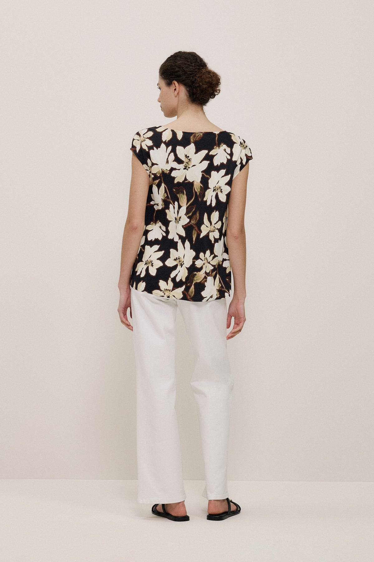 Calais Floral Cap Sleeve Top