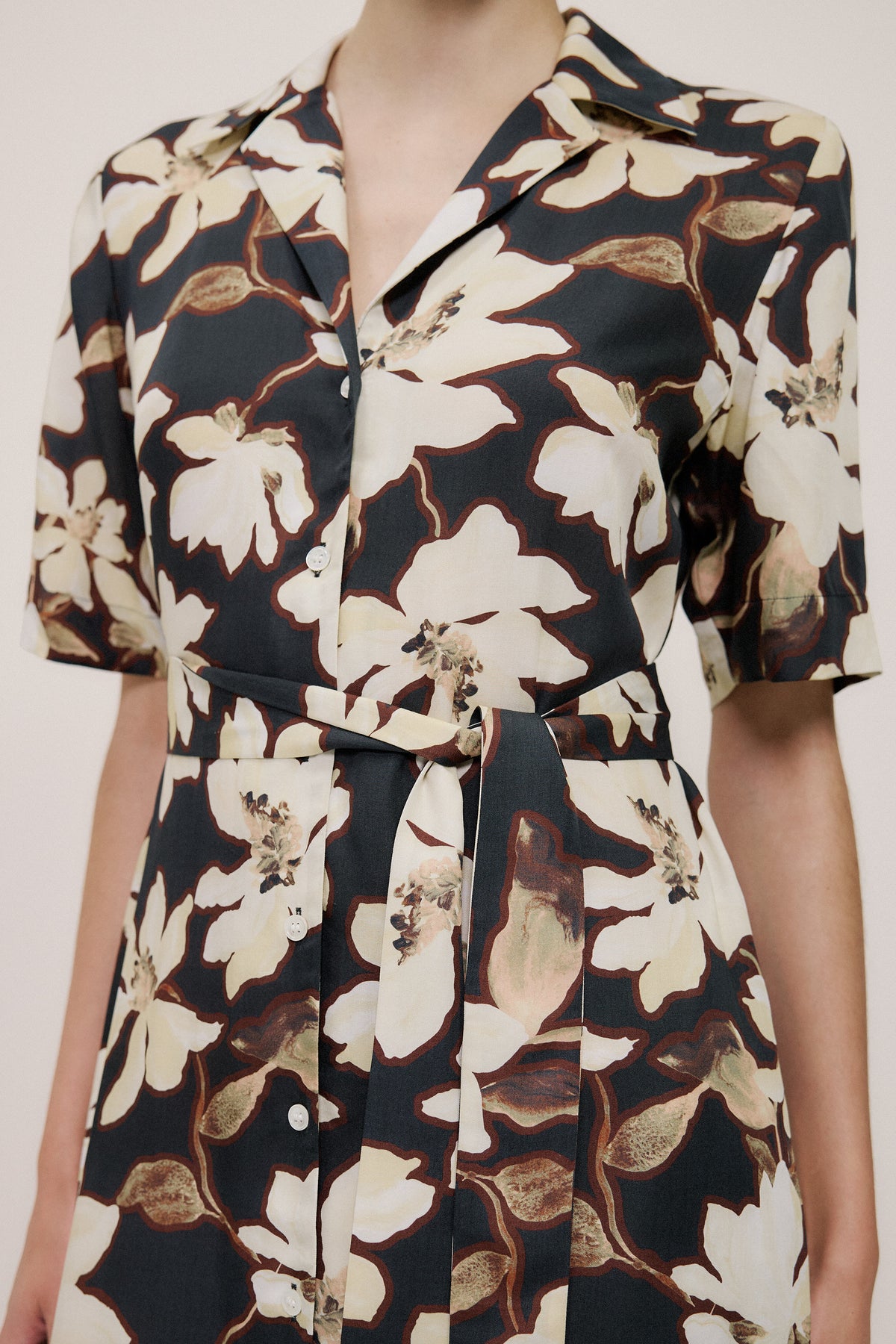 Calais Short Sleeve Shirt Dress