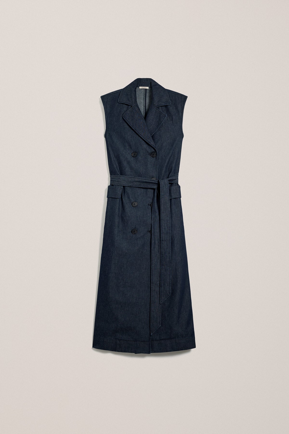 Denim Sleeveless Trench Dress