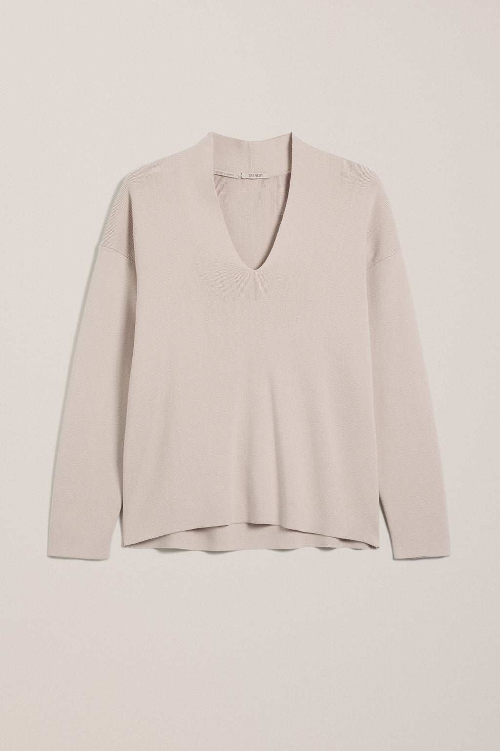 Sculpted V Neck Knit