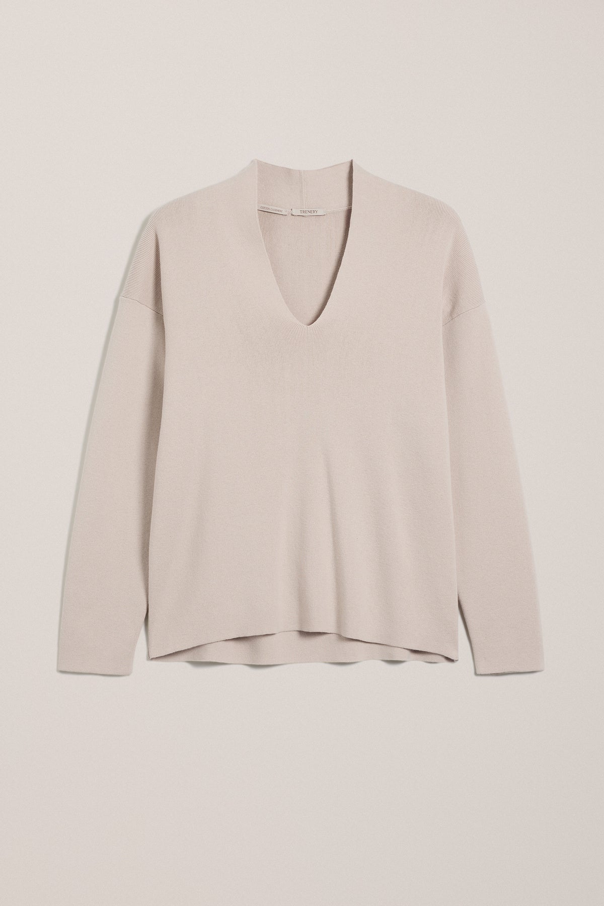 Sculpted V Neck Knit