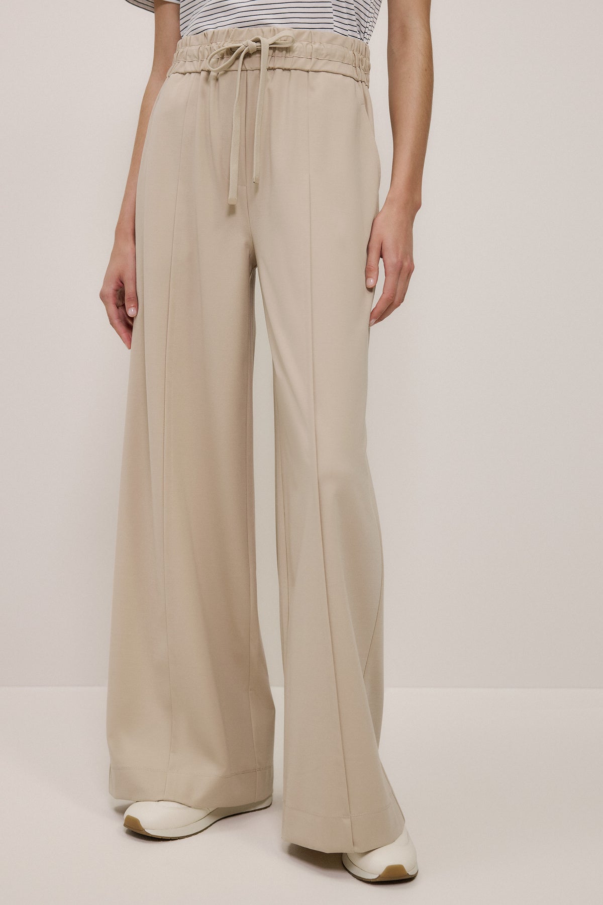 Ponte Wide Leg Travel Pant