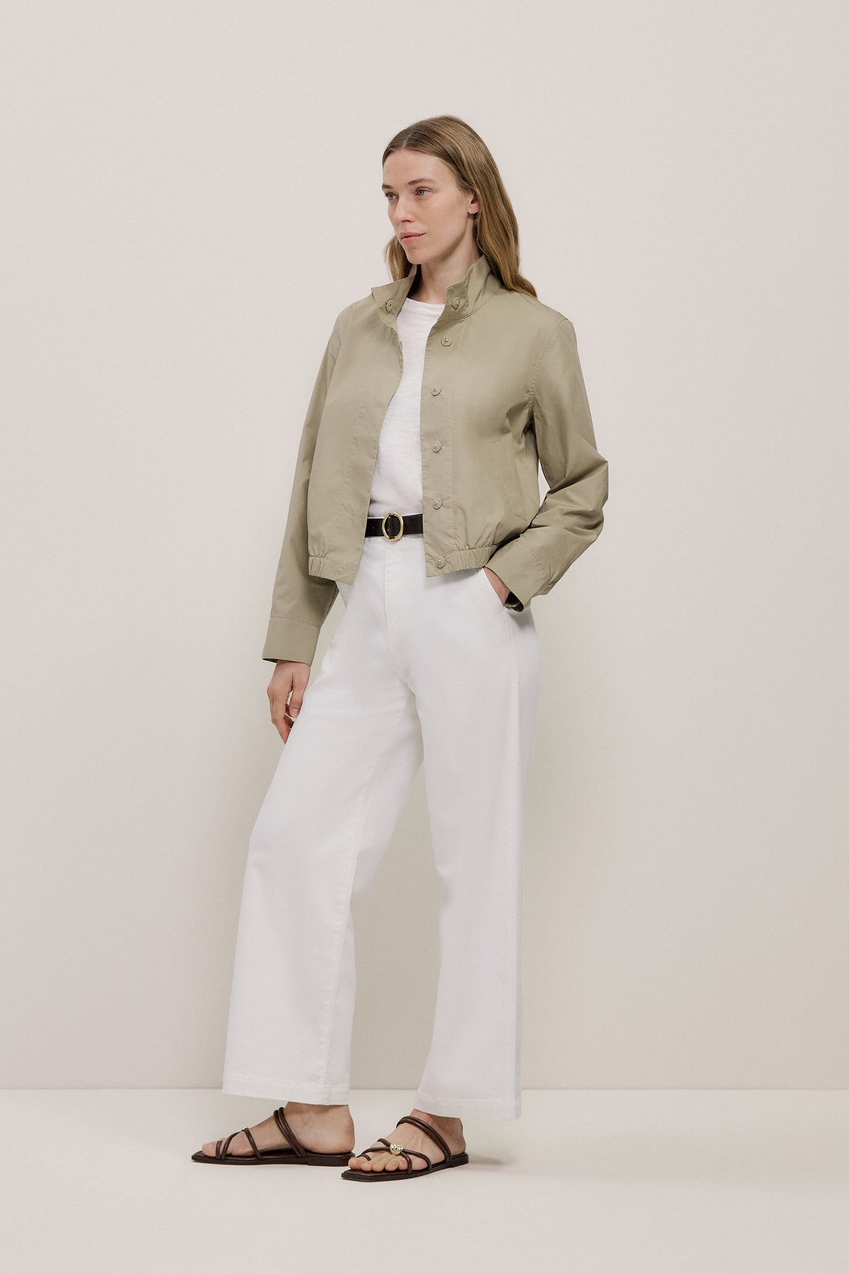 Funnel Neck Bomber Jacket