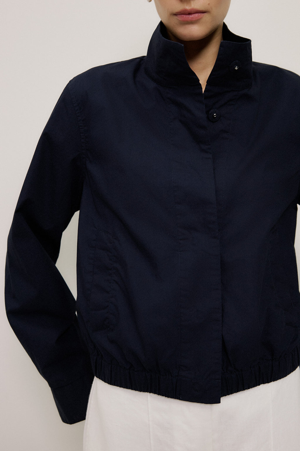 Funnel Neck Bomber Jacket