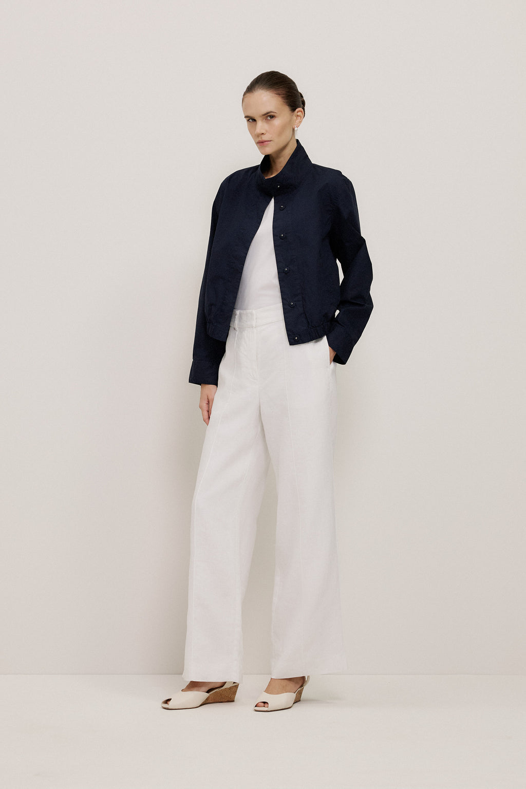 Funnel Neck Bomber Jacket