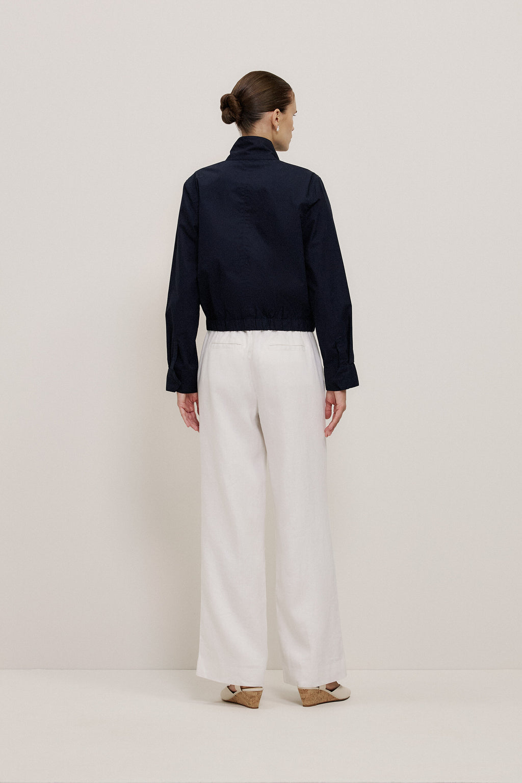 Funnel Neck Bomber Jacket