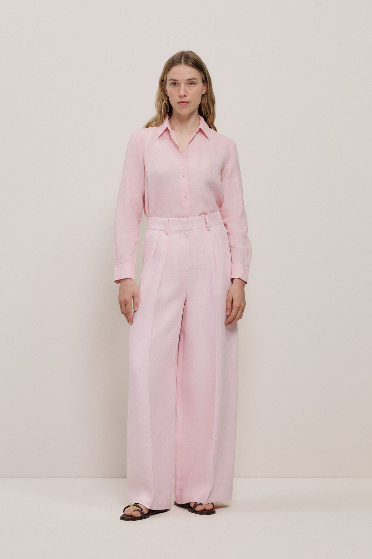 Yarn Dyed Linen Classic Shirt