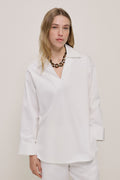 Poplin Relaxed Longline Shirt
