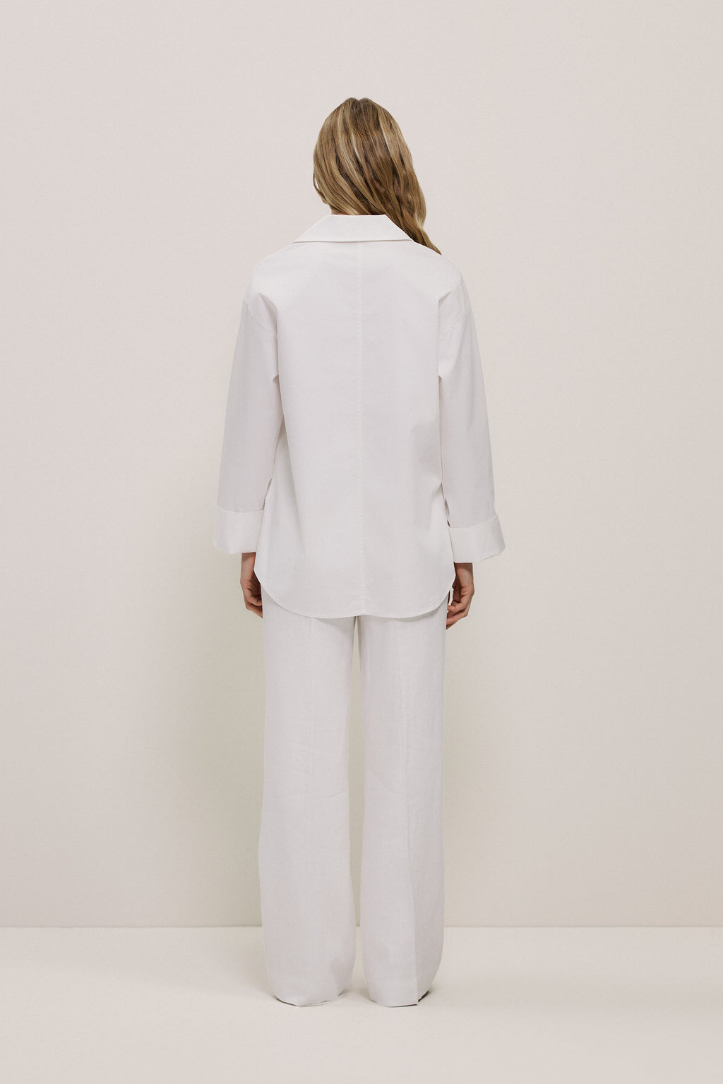 Poplin Relaxed Longline Shirt