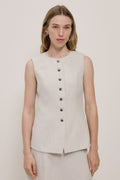 Linen Tailored Vest