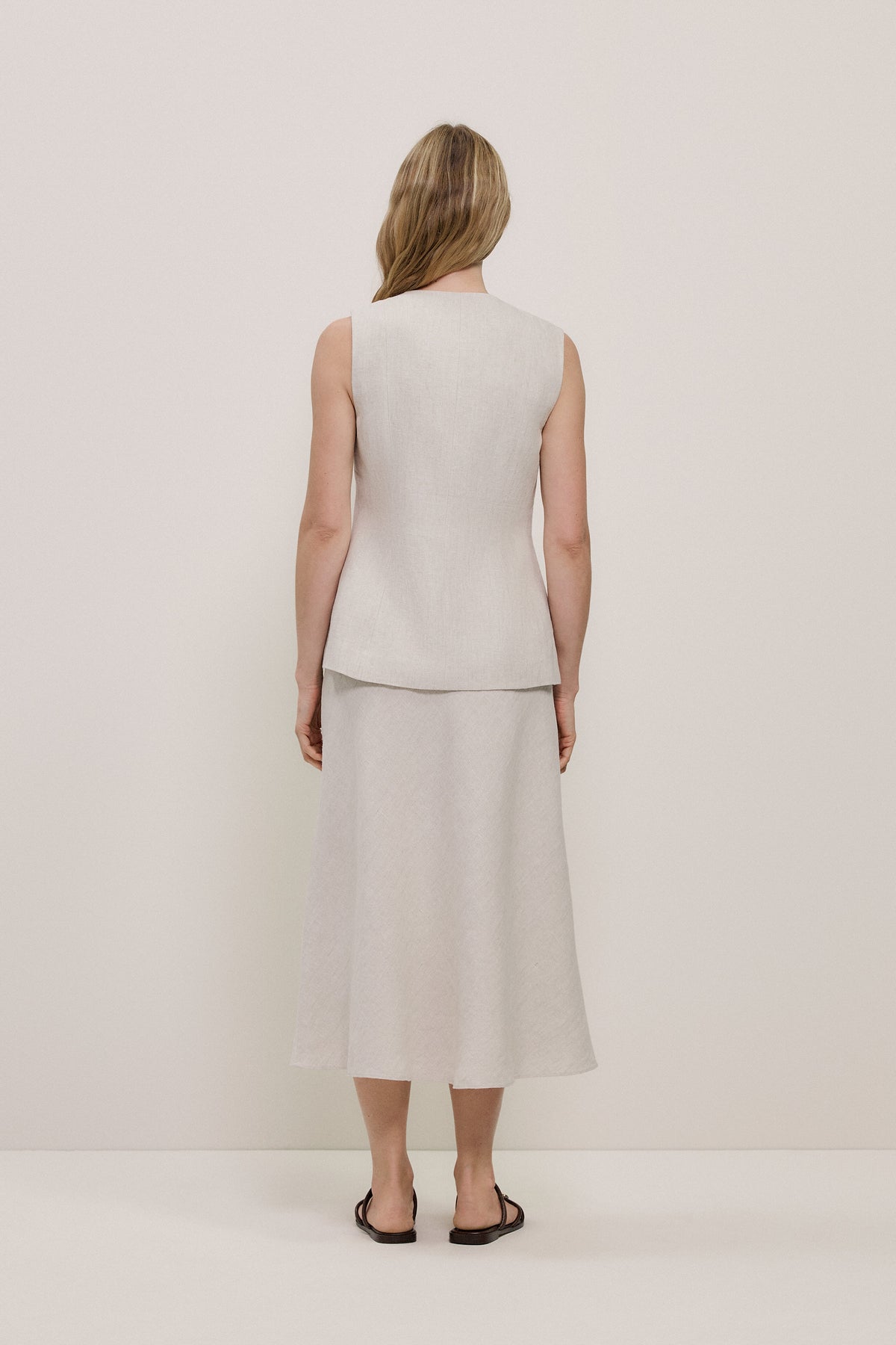 Linen Tailored Vest