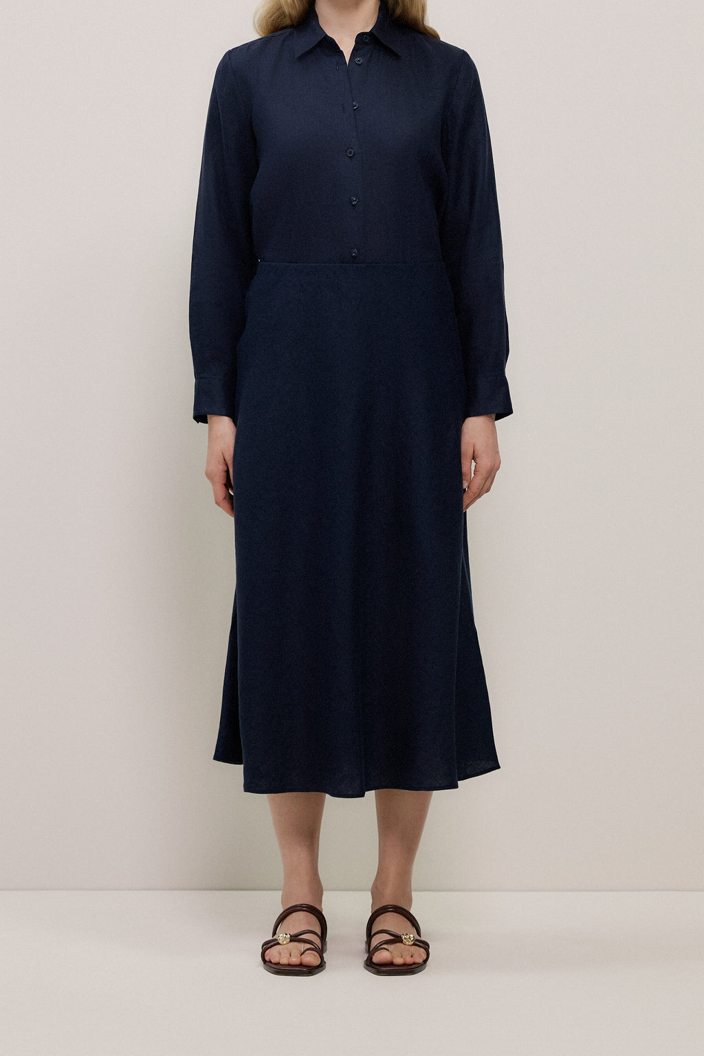 Linen Bias Slip Skirt
