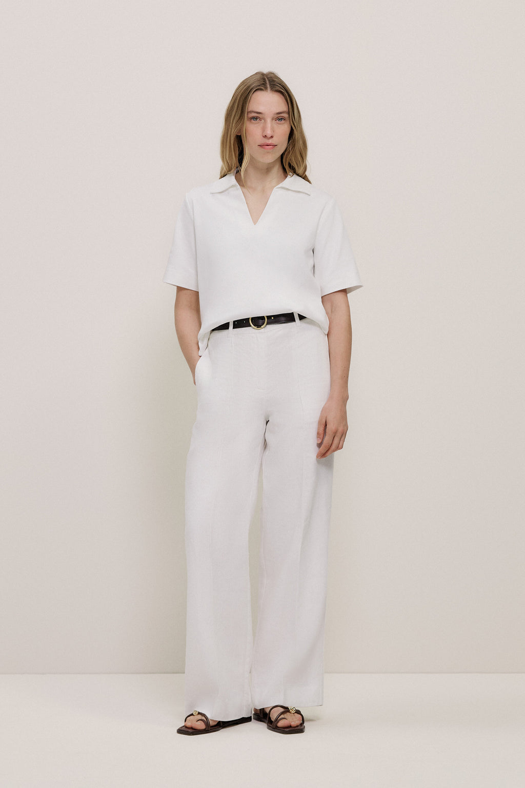 Modal Cotton Collared T-Shirt