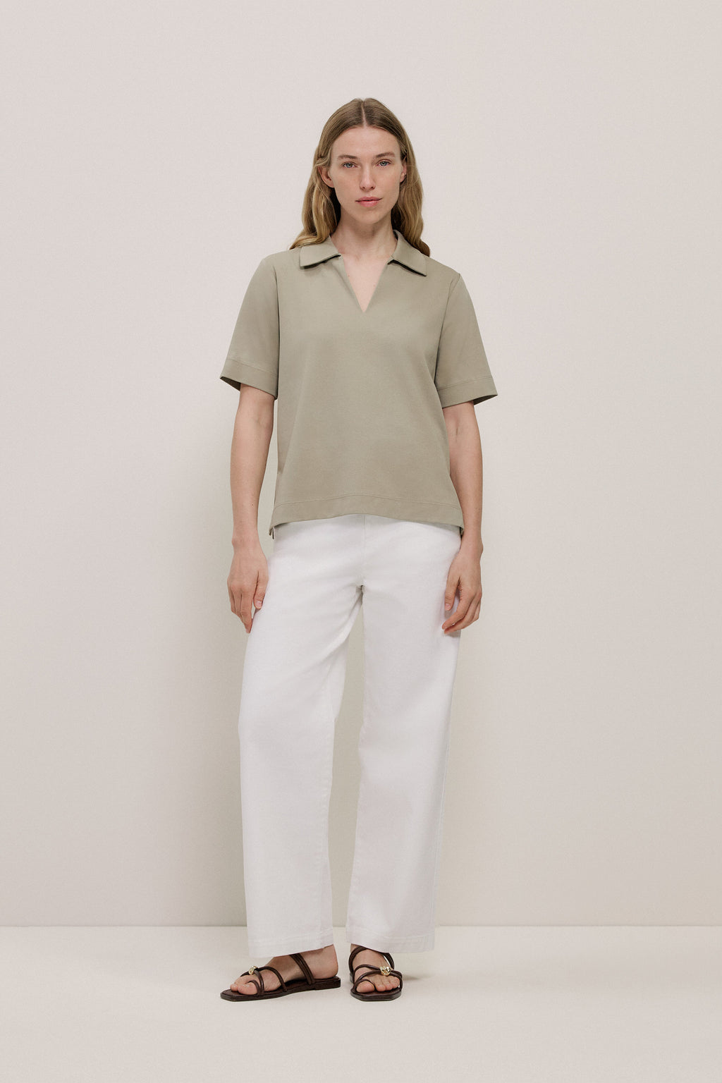 Modal Cotton Collared T-Shirt