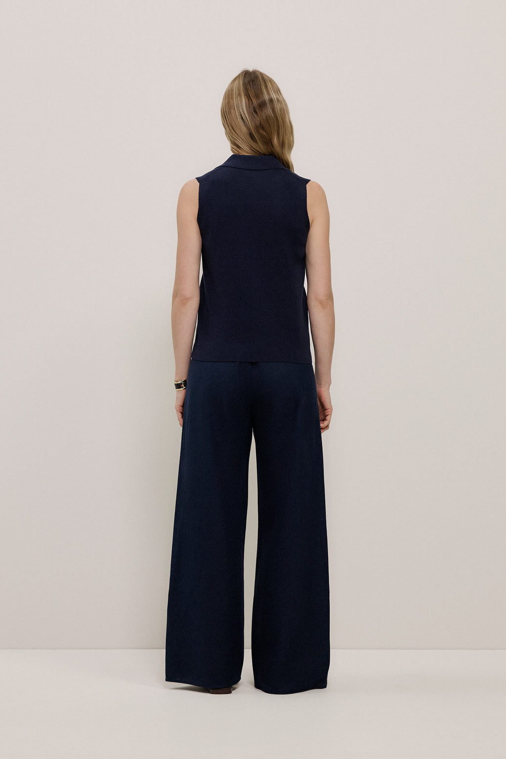 Cotton Cashmere Knit Vest