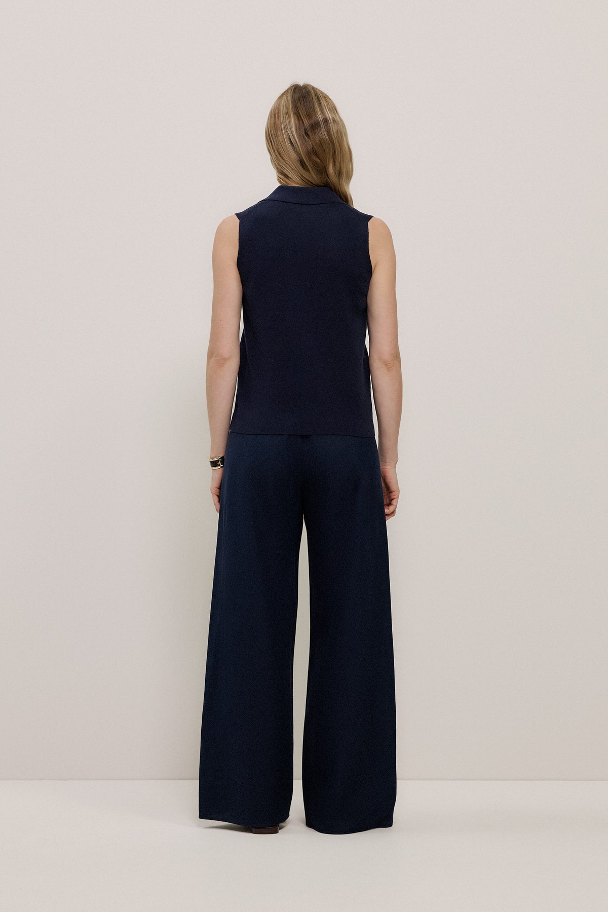 Cotton Cashmere Knit Vest