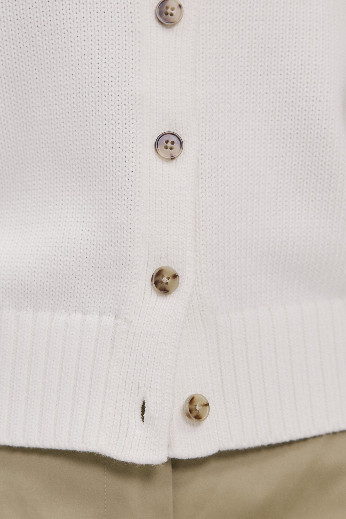 Cotton Knit Short Sleeve Cardigan
