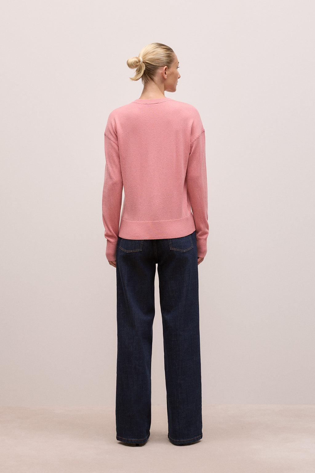 Merino Cashmere Forward Shoulder Seam Crew