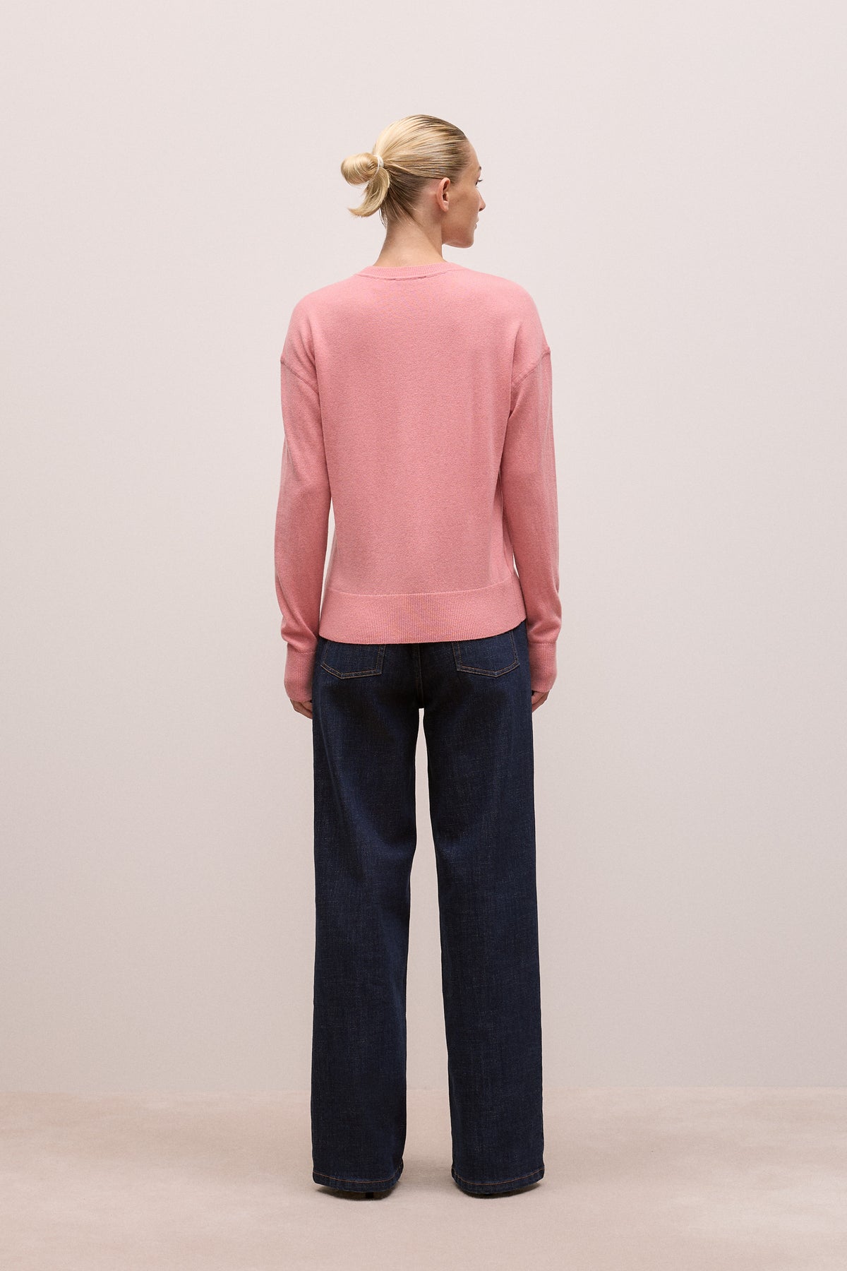Merino Cashmere Forward Shoulder Seam Crew